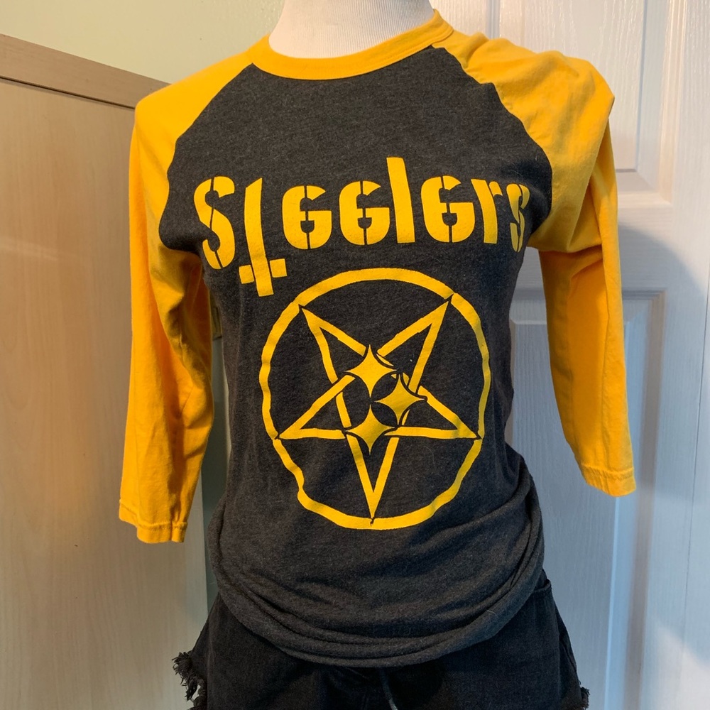 Steelers Football Pentagram Shirt 3/4 Sleeve S
